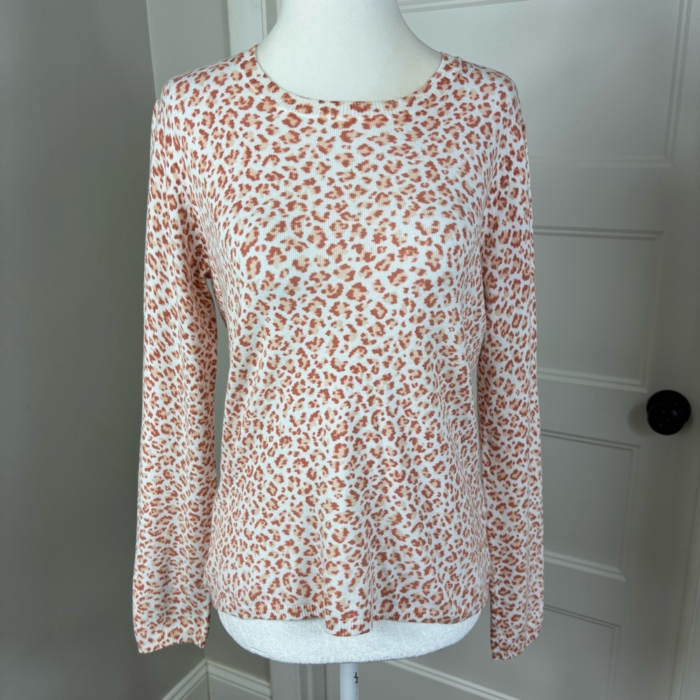 JMcLaughlin‎ Anilee Animal Print Sweater Size S